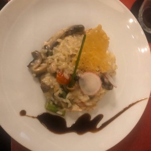 Risotto de Poulet et Champignons Portobello et Asperges