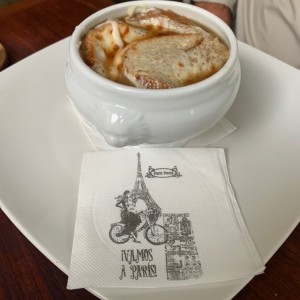 sopa de cebolla