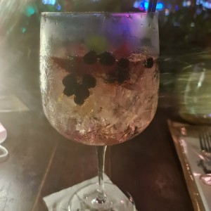 Gin con frutos rojos 