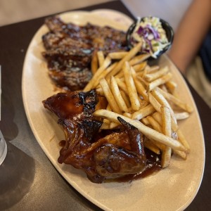 Short Ribs y BBQ Chicken