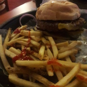 cheesy burger