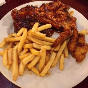 Costillas BBQ.