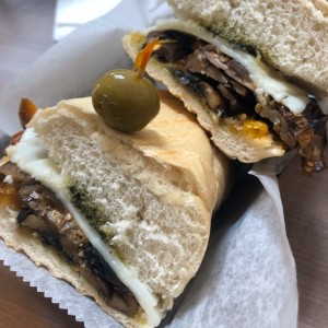 Portobello mushroom sandwich