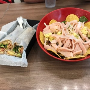 mexican border y ensalada mexicana