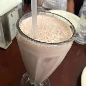 batido de helado de chocolate