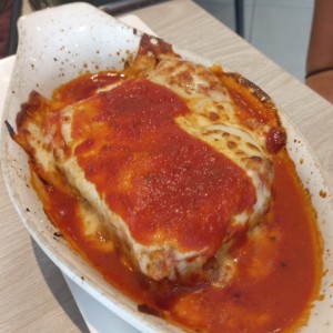 lasagna de carne gratinada salsa roja