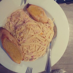 spagueti a la carbonara