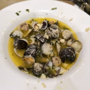Almejas al ajillo