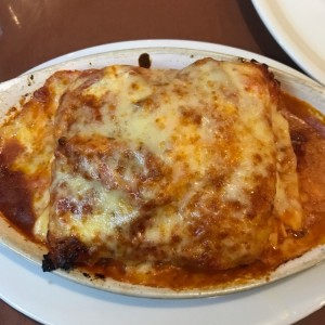 Lasagna de pollo gratinada