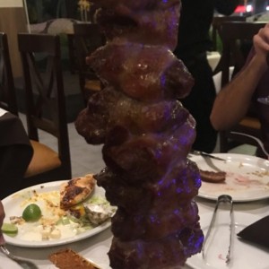 carne asada con bacon