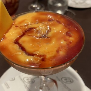 Mousse de papaya en salsa Calissi