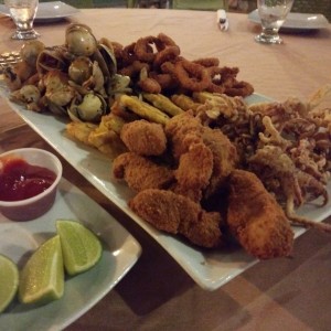 bandeja de mariscos