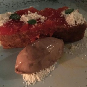Torta de papaya con muchas cosas
