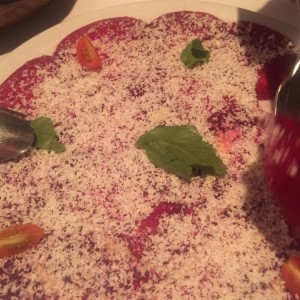carpaccio de remolacha