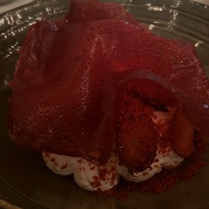 Fresas con crema