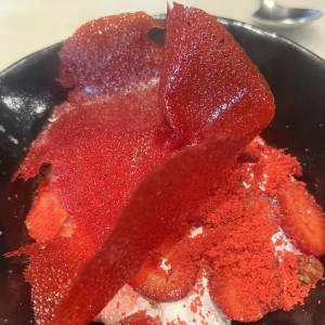 Postres - Fresas con crema