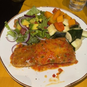 Filete de Corvina al Ajillo 