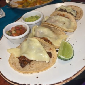 Tacos de Res, Pollo, Cochinita Pibil, al Pastor o Mixtos