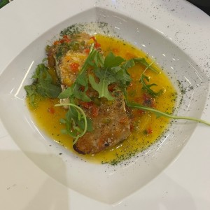 Corvina al ajillo