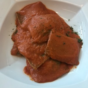 Ravioli de mariscos