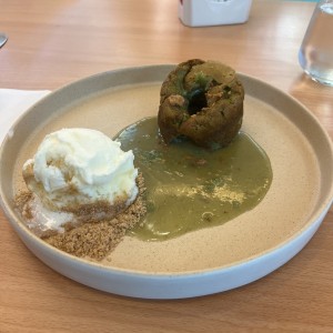 Flan de pistachio