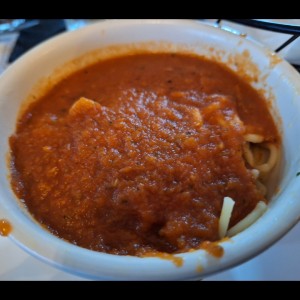 Spaghetti Salsa Blanca o Roja