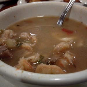 Sopa chica de mariscos