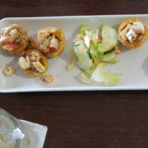 Patacones Relleno de Marisco