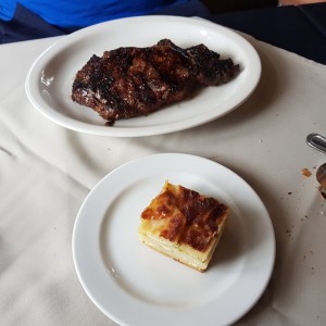 befe de chorizo y mil hojas