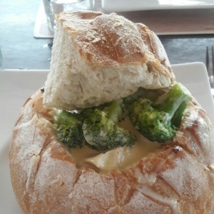 Panne chicken cheese and broccoli