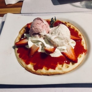 Waffle Deleite de Fresas