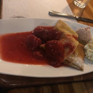 crepe de fresas