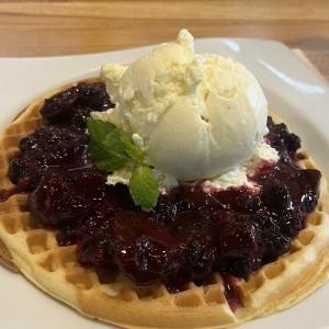 Waffles frutos del bosque