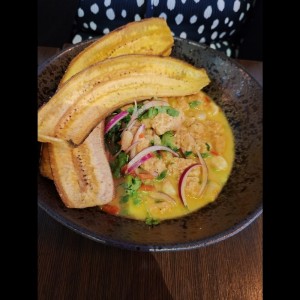 Ceviche Frito de Corvina