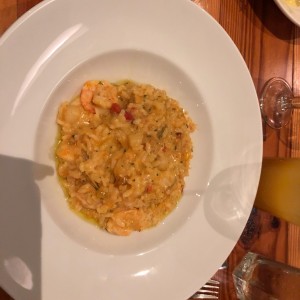 Rissotto de camarones