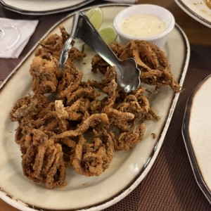 Arañitas de Calamar Fritas