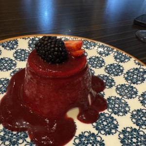 Panacota de frutos rojos