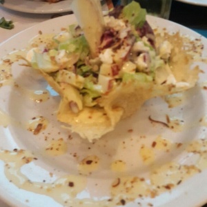 Ensalada de manzana y queso de cabra
