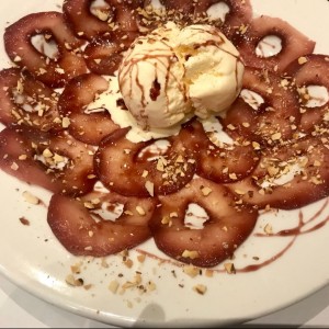 Postres- Stizzoli Carpaccio Di pere al Vino