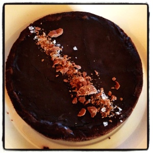 Pie de chocolate y caramelo!