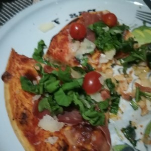 pizza de rucula