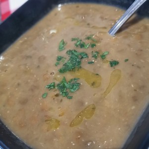 sopa de lentejas
