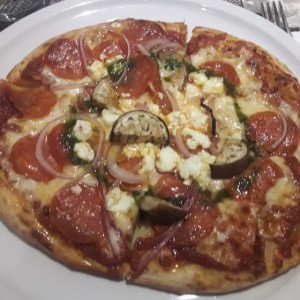 Pizza con berenjena 