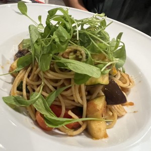 Spaghetti gluten-free a la primavera