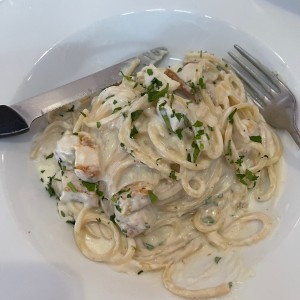 Alfredo con extra de pollo
