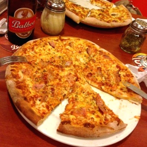 Pizza Fiorentina sin maiz