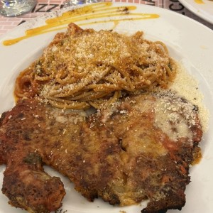 Filete de res a la parmesana