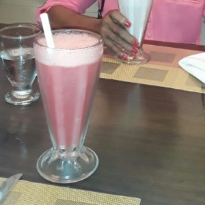 licuado de fresas