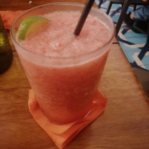 Limonada con fresa