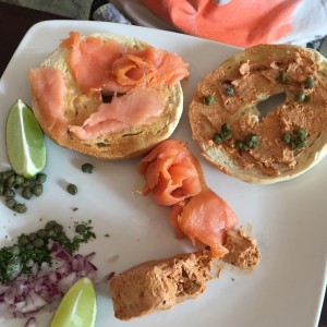 Bagel de Salmon .